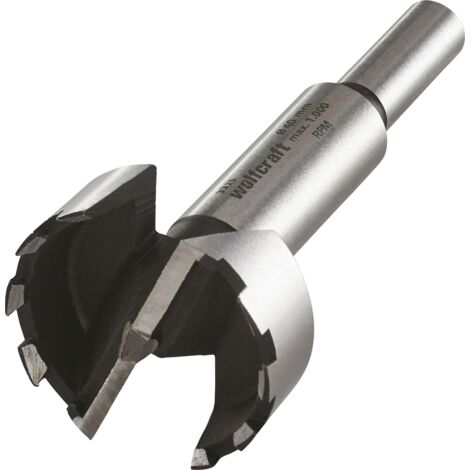 wolfcraft - Fraise à Bois d'Encastrement avec Pointe de Centrage - Diamètre 40 mm. Longueur 90 mm - réf. 3325000