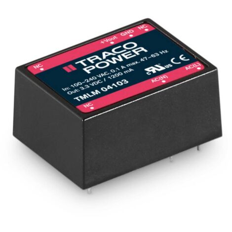 Alimentation CA/CC pour circuits imprimés TracoPower TMLM 04103 3.3 V/DC 1.2 A 4 W S95899 (1/3)