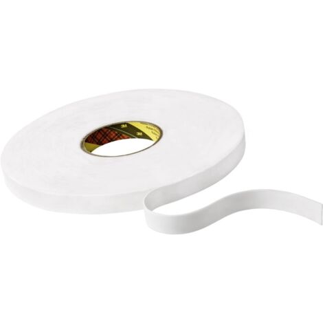 Ruban adhésif double-face 9508W 3M 9508W12 blanc (L x l) 66 m x 12 mm acrylique 1 pc(s) S17620