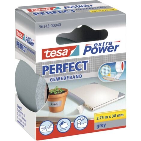 Ruban adhésif toilé tesa® extra Power tesa 56343-00040-03 gris (L x l) 2.75 m x 38 mm caoutchouc 1 pc(s)