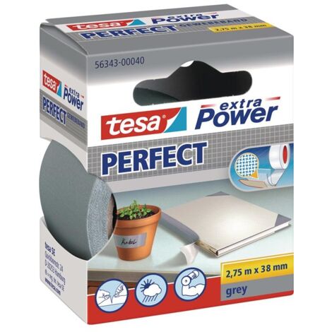 Ruban adhésif toilé tesa® extra Power tesa 56343-00040-03 gris (L x l) 2.75 m x 38 mm caoutchouc 1 pc(s)