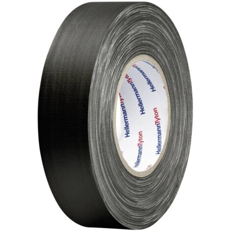 Hellermann Tyton HTAPE-TEX-50x50 Ruban adhésif noir 50mm x 50m (1/2)