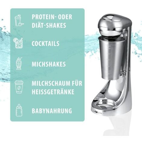 Shaker électrique Clatronic BM3472 acier inoxydable