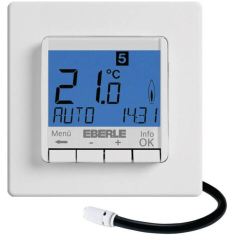 Thermostat d'ambiance encastré Eberle FIT-3F programme hebdomadaire 10 à 40 °C S87916 (1/2)