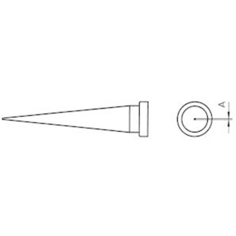 Weller LT-S Panne de fer à souder forme longue, conique Taille de la panne 0.4 mm Contenu 1 pc(s) (1/2)