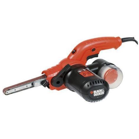 Black & Decker – Ponceuse à bande 350 W – Vitesse variable 900-1600 tr/min – Largeur de bande 13 mm – Extraction cyclonique de la poussière - KA900E