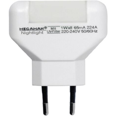 Veilleuse LED Megaman MM001 MM001 rectangulaire LED blanc chaud blanc X77942 (1/3)