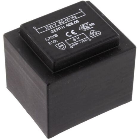 Gerth PTF424802 Transformateur pour circuits imprimés 1 x 230 V 2 x 24 V/AC 8 VA 166 mA V050151