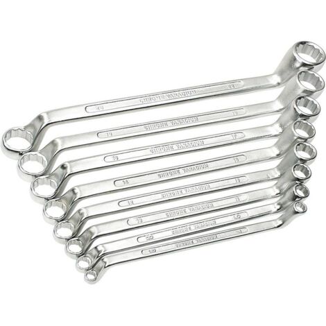Jeu de clés à œil doubles Brüder Mannesmann M 140-08 DIN 8 pièces 6 - 22 mm DIN 838 1 set C70283