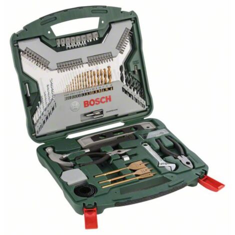Bosch – Foret à métaux HSS-TiN 103 pièces 2607019331 – Pour métal, bois et pierre – Coffret pratique avec accessoires complets
