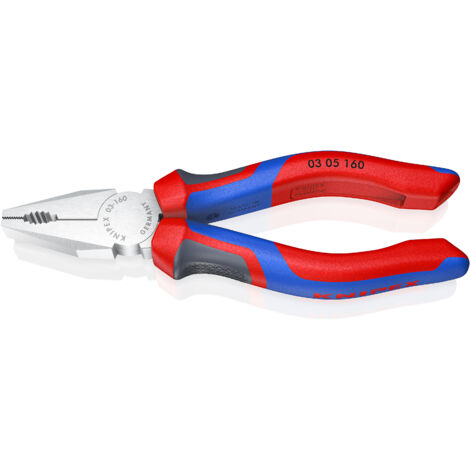 KNIPEX 03 05 160 Pince universelle avec poignées comfortables chromée 160 mm