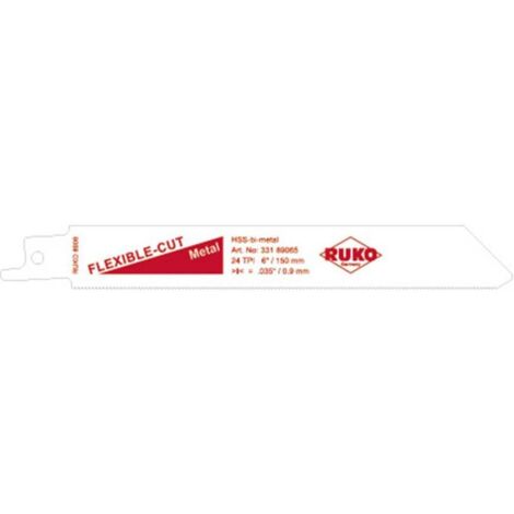 Lot de 5 lames de scie-sabre longueur 15 mm Ruko 8906-5 RUKO 33189065 Longueur lame de scie 150 mm 5 pc(s) (1/2)