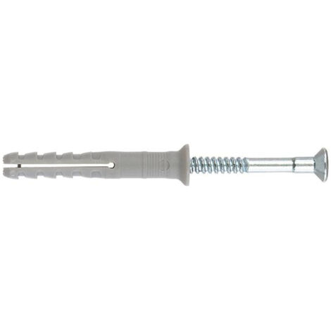 Cheville à frapper en plastique Fischer 048791 8 mm N 8 x 60 Z GP, x100