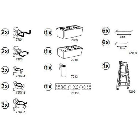 Systèmes de support modulaire 30 pcs Küpper 73000