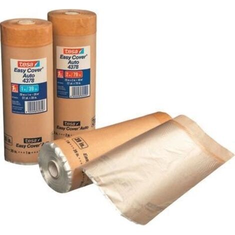 Tesa – Ruban de masquage 43780000301 20 m x 1 m – Caoutchouc pour peinture – Résistance jusqu'à 120°C – Adhérence forte