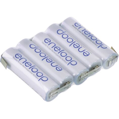 Pack de piles rechargeables 5x LR6 (AA) NiMH Panasonic 126584 6 V 1900 mAh (1/2)
