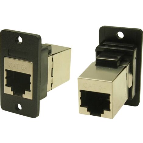 Cliff FM SLIM FT CAT6A SHLD 3.2 CP30625SX1 Adaptateur/prolongateur encastrable noir 1 pc(s) W423702 (1/2)