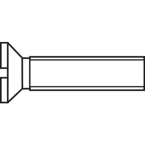 Vis à tête fraisée TOOLCRAFT 194818 M28 D963-4.8:A2K 100 pc(s) M2 8 mm tête fraisée plat acier N/A S59644 (1/2)