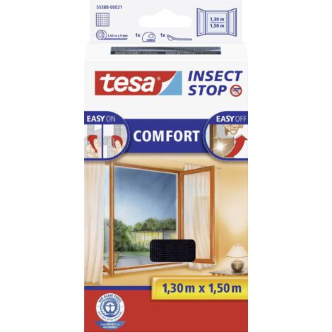 tesa Moustiquaire fenêtre anthracite 1,30x1,50 m (1/5)