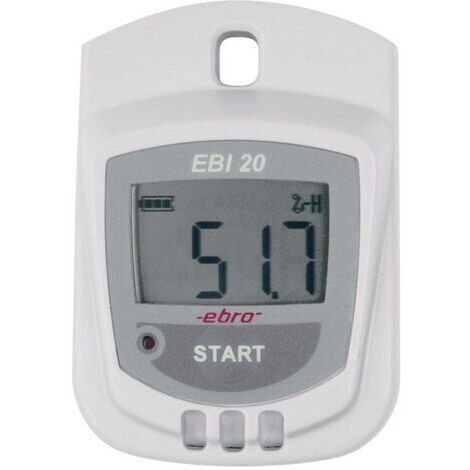 Enregistreur de données multifonction ebro 1601-0044-Z EBI 20-TH1 Valeur de mesure humidité de l'air, température -30 à +70 °C 0 à 100 % HR Q79599