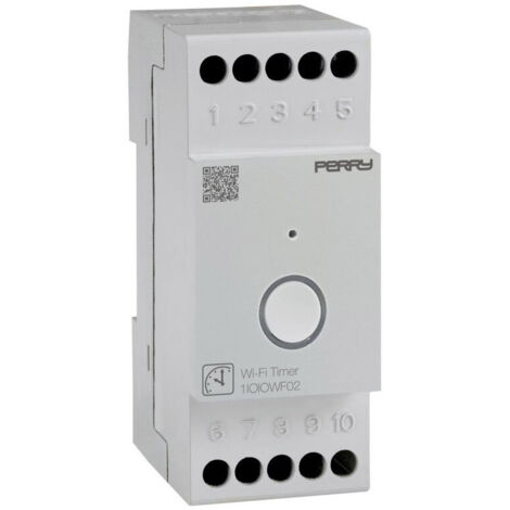 Minuterie WiFi numérique 230V/AC – Programmation hebdomadaire – 45 programmes – Réserve de marche 72h – Application smartphone – Perry