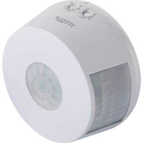 Sygonix SY-4755358 plafond Détecteur de mouvements PIR 360 ° relais blanc