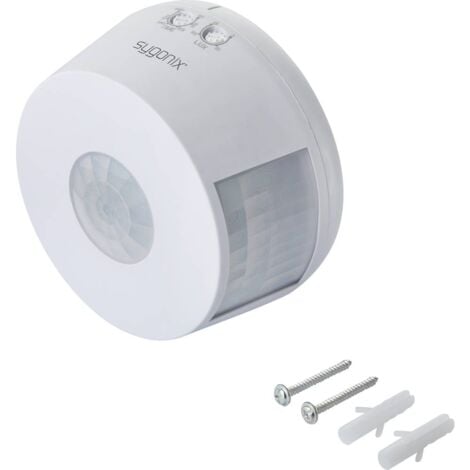 Sygonix SY-4755358 plafond Détecteur de mouvements PIR 360 ° relais blanc