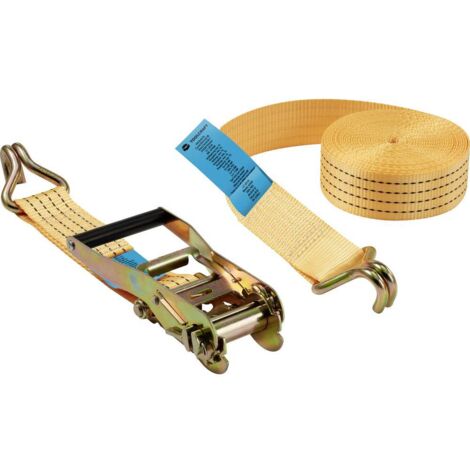 TOOLCRAFT Sangle de serrage double Force de traction LC : arrimage plaquant (simple/direct)=2000 daN (L x l) 8000 mm x (1/3)