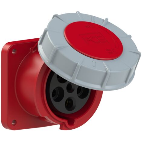 Prise femelle CEE 63 A 5 pôles PCE Power Twist 335-6 400 V rouge, gris 1 pc(s) S35065 (1/4)