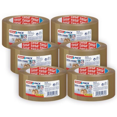 tesa ULTRA STRONG 57177 Ruban adhésif d'emballage marron (L x l) 66 m x 50 mm 6 pc(s)