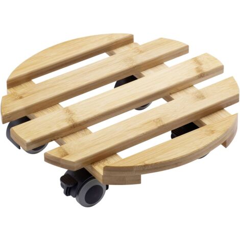 Chariot pour plantes Metafranc WU0825330 Bambou Charge max: 60 kg 74 mm Nombre de roulettes pivotantes 4 W074172 (1/5)
