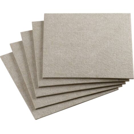 Metafranc WU0645506 Patin en feutre carré, autocollant beige (L x l) 200 mm x 200 mm 1 set W074842