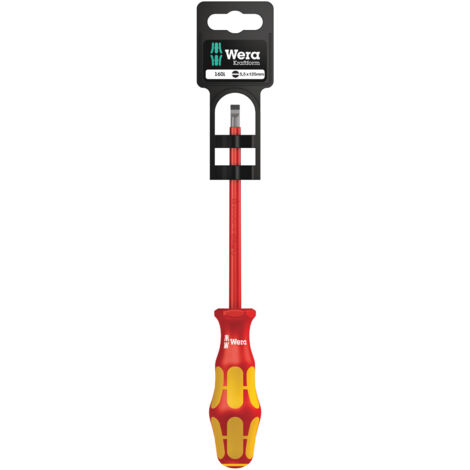 Wera 160i VDE Tournevis pour vis à fente Largeur de la lame: 5.5 mm C648051