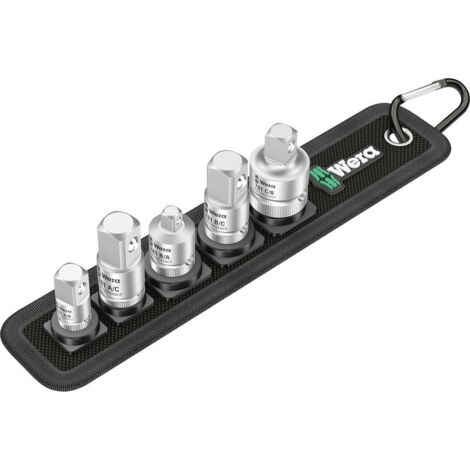 Wera 781/5 Set 1 05042680001 Jeu de douilles-embouts Propulseur 1/4 (6.3 mm), 3/8 (10 mm) 5 parties (1/8)