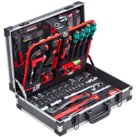 Meister Werkzeuge WU8973750 universelle Mallette à outils équipée 131 pièces (L x l x H) 460 x 320 x 140 mm Y702802 (1/4)