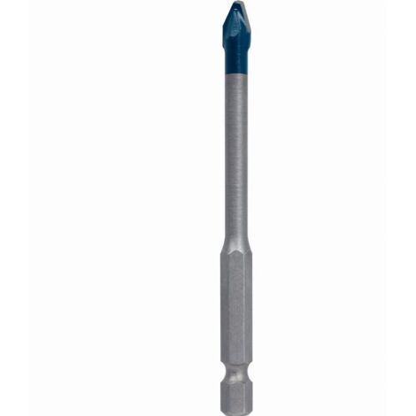 Bosch – Foret à carrelage pour perceuse – Pointe multifacette pour tuiles et carreaux durs – Emmanchement hexagonal – 6 x 90mm – 2608900590