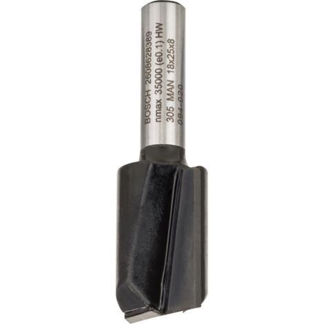 Bosch – Fraise à rainurer 8 mm – Pour bois massif et matériaux abrasifs – D1 18 mm, L 25 mm, G 56 mm – SKU 2608628389
