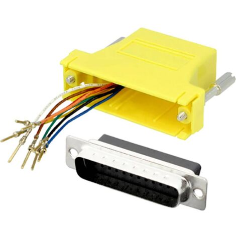 Adaptateur SUB-D Mâle 9 Broches Vers RJ12 Femelle - Marque TRU COMPONENTS, Neuf Sous Emballage D'origine (1 Pièce)