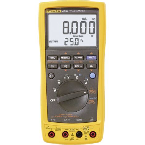Fluke 787B Multimètre numérique Process CAT III 1000 V, CAT IV 600 V Affichage (nombre de points): 30000 (1/3)