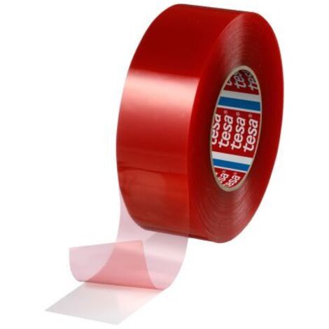 Tesa 4965 Ruban adhésif double face transparent 50 mm