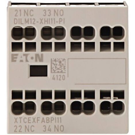 Contact auxiliaire Eaton DILM12-XHI11-PI 199456 240 V/AC 3.5 A 1 NO (T), 1 NF (R) 1 pc(s) (1/4)