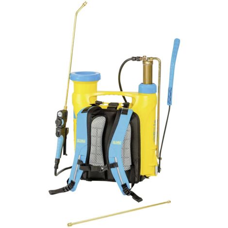 Gloria – Pulvérisateur à dos 13 l – Pression réglable 1-3 bar – Débit constant – Lance en laiton 0,5 m – Système de portage ergonomique (1/9)