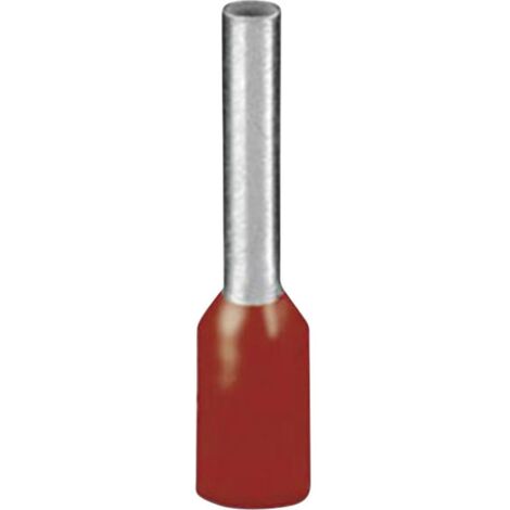Embout simple d'extrémité de câble Phoenix Contact AI 1 - 8 RD -1000 3200904 1 mm² x 8 mm partiellement isolé rouge 100 (1/3)