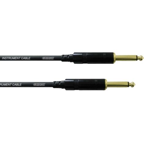 Câble jack Cordial CCI3PP 3 m Câble jack noir Jack/jack 6,3 mm D92755 (1/3)