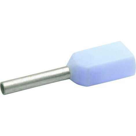 Embout de câble double galvanisé 2 x 0,34 mm² x 15 mm isolé (1/3)