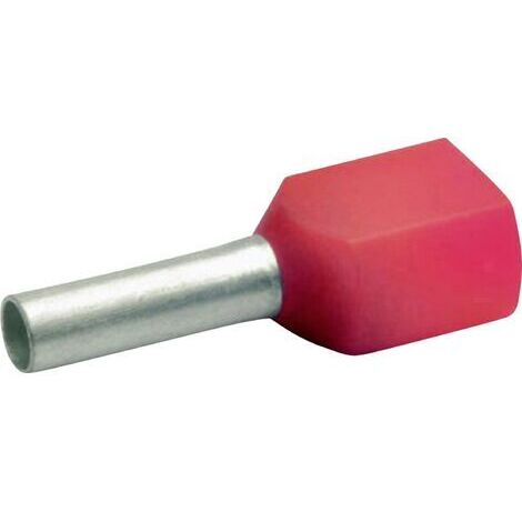Embout double d'extrémité de câble Klauke 8718 1 mm² x 8 mm partiellement isolé rouge 1000 pc(s) (1/5)