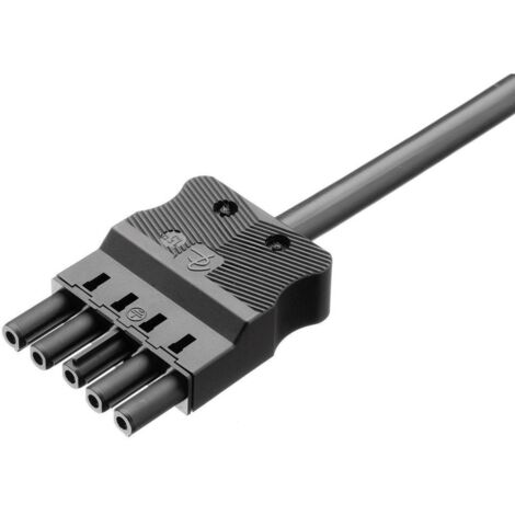 Câble de raccordement secteur Alimentation femelle - extrémité(s) ouverte(s) Adels-Contact AC 166 ALCGB/515 100 14199 Nombre total de pôles: 4 + P D13940 (1/2)