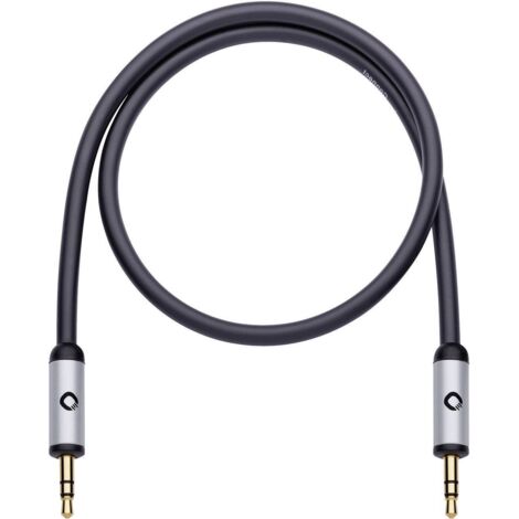 Câble audio Oehlbach 60013 [1x Jack mâle 3.5 mm - 1x Jack mâle 3.5 mm] 1.50 m noir contacts dorés (1/5)