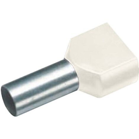Embout double d'extrémité de câble Vogt Verbindungstechnik 460814D 10 mm² x 12 mm partiellement isolé ivoire 100 pc(s) (1/3)