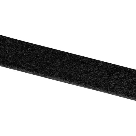 Velcro à coudre 25 mm Noir champignon - 25 mètres
